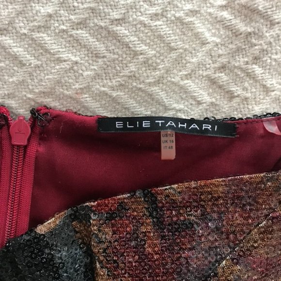 Elie Tahari black sequin mini dress - Picture 7 of 11